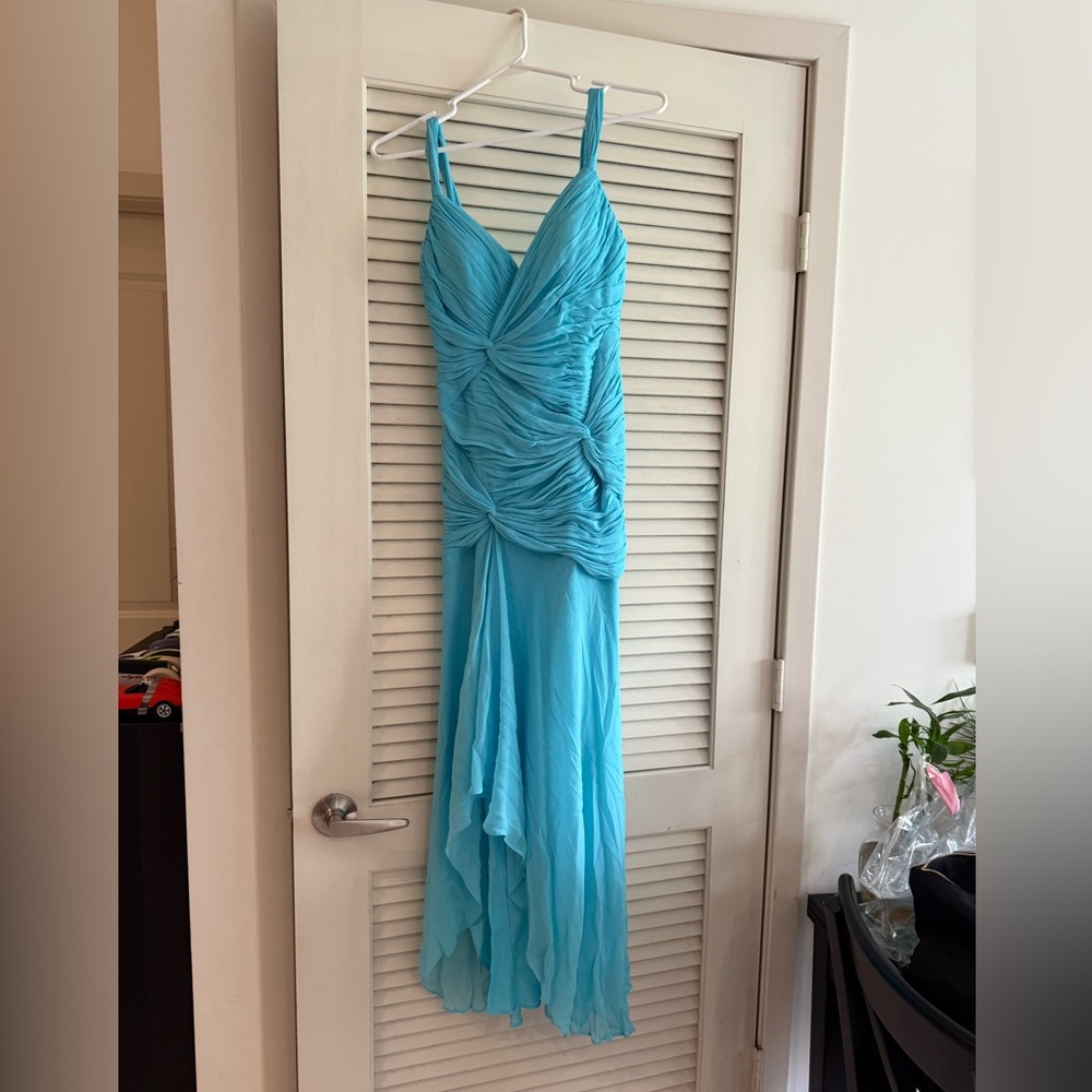 Niteline Turquoise High Low Dress